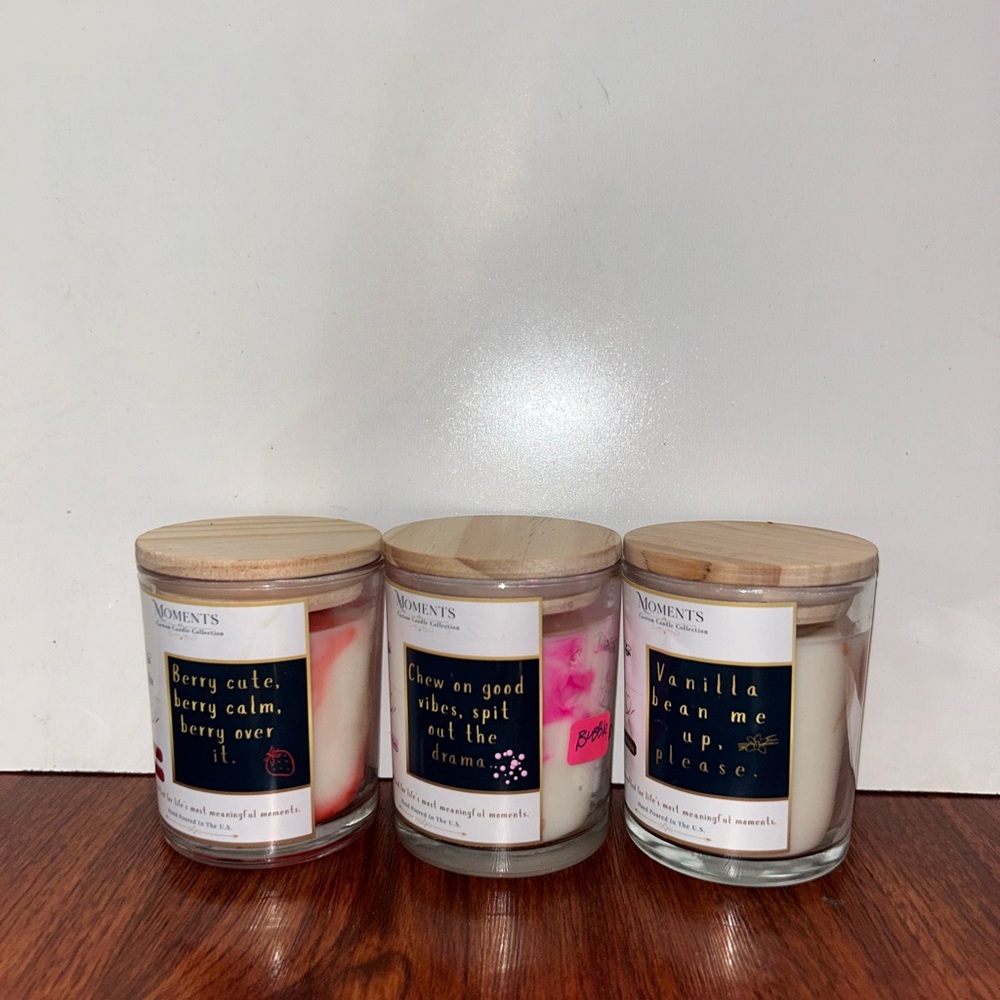Scented Jar Candle - Assorted Pink & White Scents